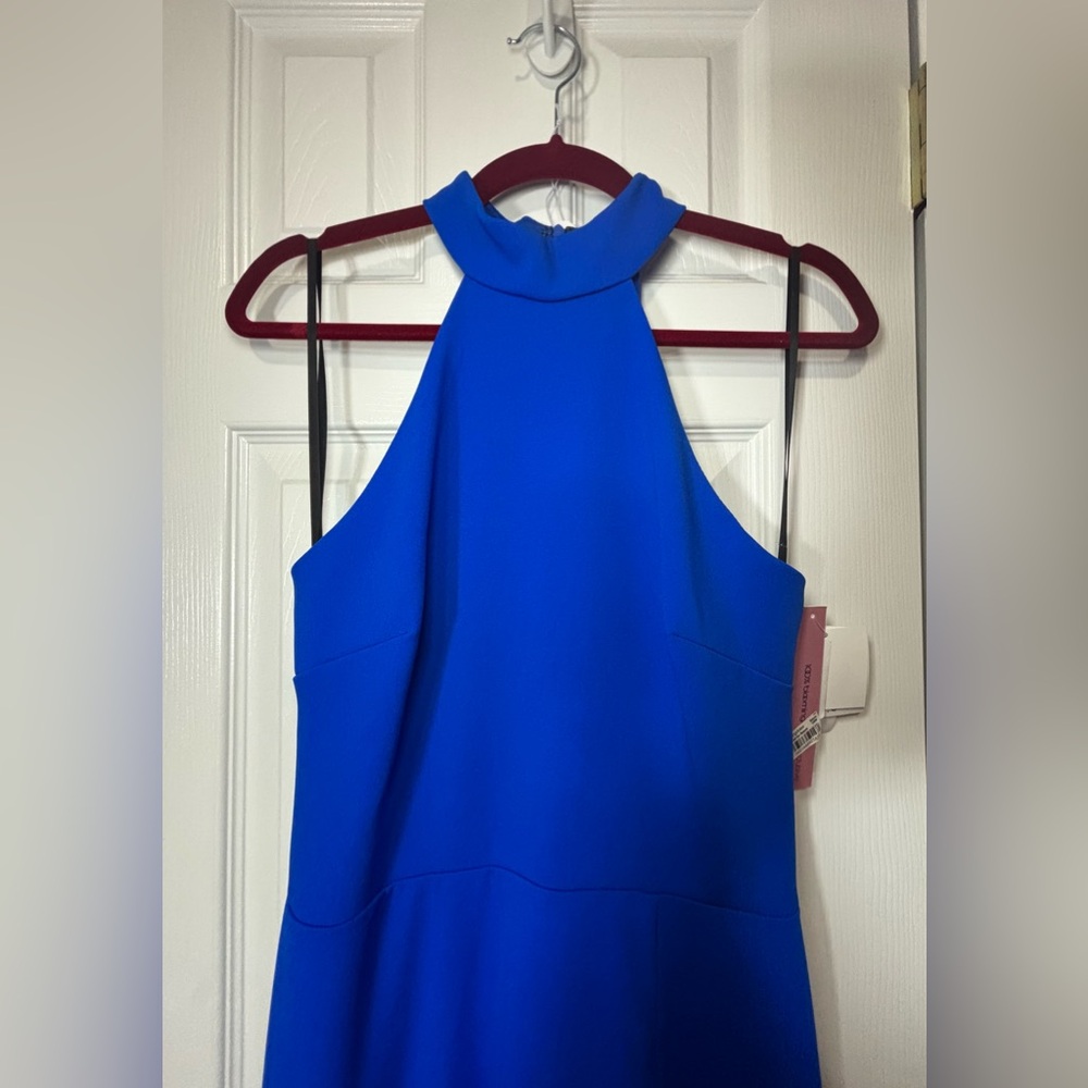 *CLEARANCE* NWT AQUA FOR BLOOMINGDALE’S SZ 4 COBALT BLUE Ruffle Hem Dress - Picture 3 of 12
